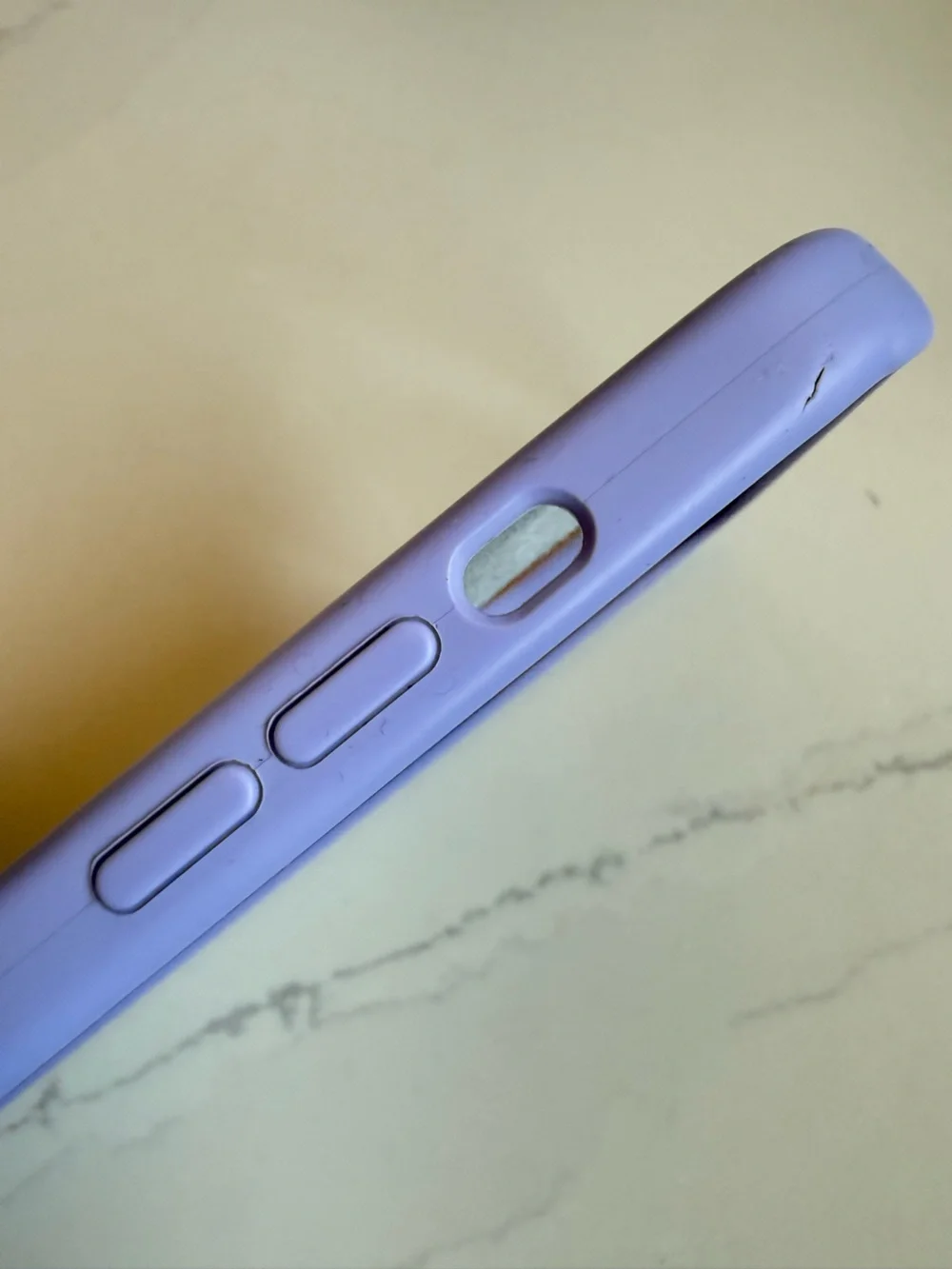 Apple Silicone iPhone Case - Lavender Purple